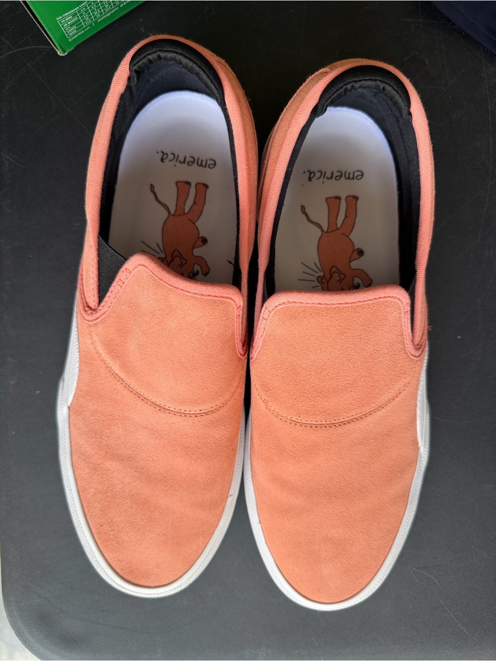 Emerica Slip-On Sneakers in Coral